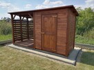 Drewutnia 2 x 1,5m + domek narzędziowy 2 x 1,5m - 3