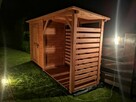 Drewutnia 2 x 1,1m + domek narzędziowy 2 x 1,1m dach prosty - 7