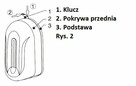 DUŻY 4172ALC Schild DOZOWNIK PŁYNU AUTOMATYCZNY ANTYBAKTERYJ - 4