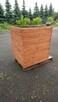 Donica ogrodowa drewniana 90/90/100 cm producent - 3