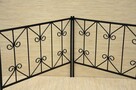 Płotek metalowy ogrodowy palisada 100 x 80 cm ogrodzenie - 3