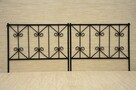 Płotek metalowy ogrodowy palisada 100 x 80 cm ogrodzenie - 1