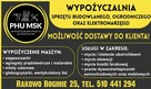 Szlifierka żyrafa + odkurzacz Graphite - wynajem Łomża - 2