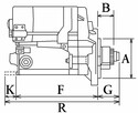 Rozrusznik do silników Briggs & Stratton , John Deere - 3