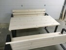 komplet ogrodowy nowy solidny MODERNO surowy 160 cm - 4