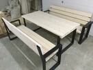 komplet ogrodowy nowy solidny MODERNO surowy 160 cm - 2