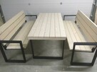 komplet ogrodowy nowy solidny MODERNO surowy 160 cm - 3