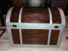 Kufer drewniany w stylu retro 53x36x40 - 4