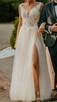 Suknia ślubna perłowa biel - 4