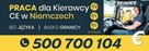 Kierowca CE Niemcy, 2/1 lub 3/1 plandeka