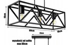 LAMPA SUFITOWA WISZĄCA INDUSTRIAL LOFT METAL 3xE27 Nowa - 4