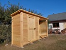 Drewutnia 2 x 1,1m + domek narzędziowy 2 x 1,1m dach prosty - 2