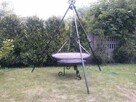Grill kuty, ogniskowy ruszt 120 cm nogi 260cm. - 5