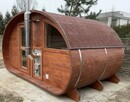 Sauna ogrodowa Owalna SPA Wellness przedsionek piec 2,4 x 4 - 5