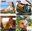 Mata samopompująca MATERAC TREKKINGOWY wbudowana POMPKA+ koc - 6