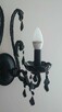 Czarny krysztalowy glamour żyrandol lampa kinkiet Italux - 7
