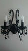 Czarny krysztalowy glamour żyrandol lampa kinkiet Italux - 11