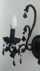 Czarny krysztalowy glamour żyrandol lampa kinkiet Italux - 9
