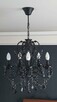 Czarny krysztalowy glamour żyrandol lampa kinkiet Italux - 5