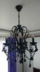 Czarny krysztalowy glamour żyrandol lampa kinkiet Italux - 10