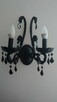 Czarny krysztalowy glamour żyrandol lampa kinkiet Italux - 6