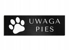 Tabliczka grawerowana uwaga pies tabliczka informacyjna firm - 2