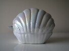 Figurka – ozdoba ceramiczna – Delfiny w muszli - 4