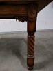 Piękny rzeźbiony drewniany stół z krzesłami - 1