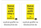 Naklejki ,plakaty, tablice reklamowe, DRUK USŁUGOWO - 6