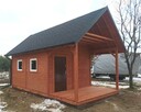 Drewniany domek działkowy z antresolą - altanyna5 - 2