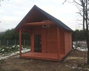 Drewniany domek działkowy z antresolą - altanyna5 - 1
