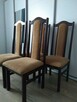 Krzesla drewniane brazowe na wymiar Warszawa meble do salonu - 1