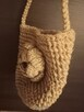 Śliczny mały shopper z jutową różą - 2