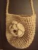 Śliczny mały shopper z jutową różą - 6