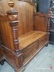 Drewniana duża ławka ze schowkiem - 2