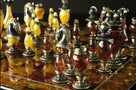 Szachy z naturalnego bursztynu. Chess Byzantium - 7