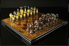 Szachy z naturalnego bursztynu. Chess Byzantium - 2