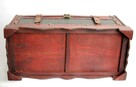 Duży kufer, skrzynia drewniana, vintage, kolonialny styl - 10
