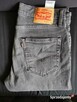 Levis 512 SZARE jeansy elastyczne W33 L32 JAK NOWE - 9