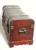 Duży kufer, skrzynia drewniana, vintage, kolonialny styl - 8