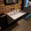 Umywalka jednoosobowa z odpływem liniowym (solid surface) - 6