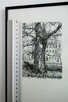 Drzewo, grafika czarno-biała, Agnieszka Paluch 1994 r. - 5