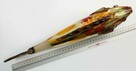 Ryba szklana figura 43 cm szkło barwione w masie PRL vintage - 10
