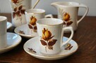 Kernewek Cornwall, ceramika róża herbaciana komplet do kawy - 4