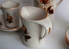 Kernewek Cornwall, ceramika róża herbaciana komplet do kawy - 13