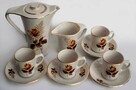 Kernewek Cornwall, ceramika róża herbaciana komplet do kawy - 7
