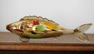 Ryba szklana figura 43 cm szkło barwione w masie PRL vintage - 8