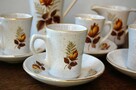 Kernewek Cornwall, ceramika róża herbaciana komplet do kawy - 5