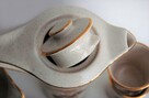 Kernewek Cornwall, ceramika róża herbaciana komplet do kawy - 11