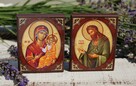 Ikona rozkładana rosyjska Jezus Maryja Józef, druk - 2